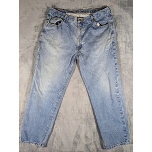 Vtg Member's Mark Men's 40 x 30 Light Wash Straight Leg 100% Cotton Denim Jeans